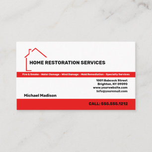 Home Restoration Services Cartão de visita