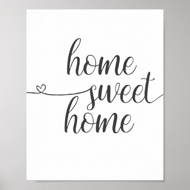 Home Sweet Home, Home Decor Impressão (Frente)