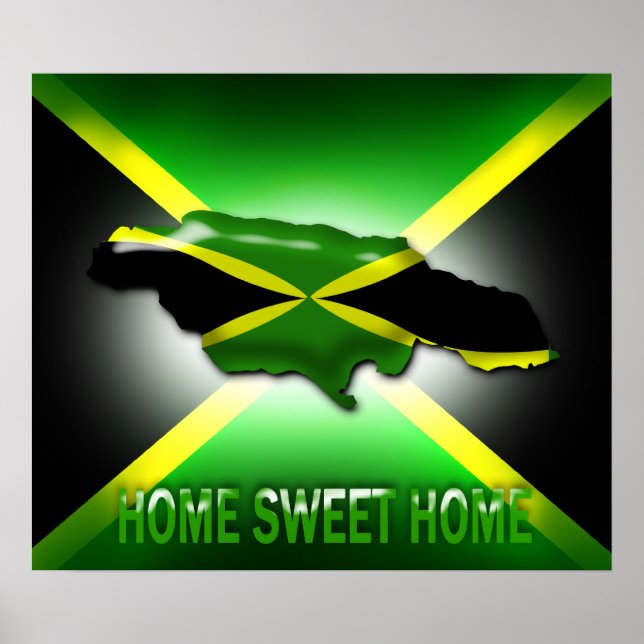 Home Sweet Home Jamaica Large Poster Impressão (Frente)