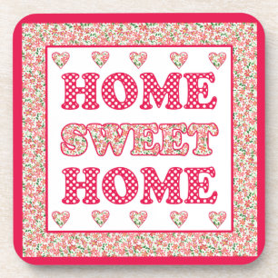 Home Sweet Home Porta copos Red and White Mix'n'Ma