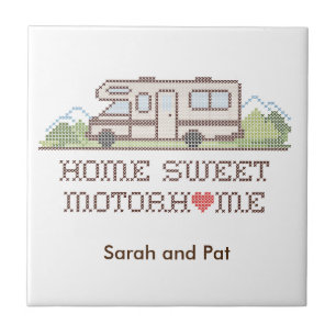 Home Sweet Motor Home Azulejo