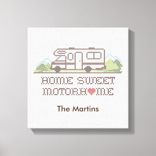 Home Sweet Motor Home Canvas (Frente)