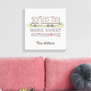 Home Sweet Motor Home Canvas Art