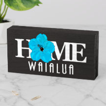 HOME Waialua Hawaii Blue Hibiscus