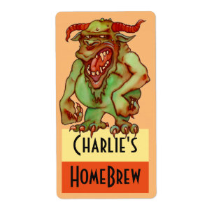 Homebrewing fornece a etiqueta do monstro do