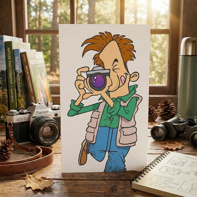 Homem A Fazer Um Convite Fotográfico (Criador carregado)