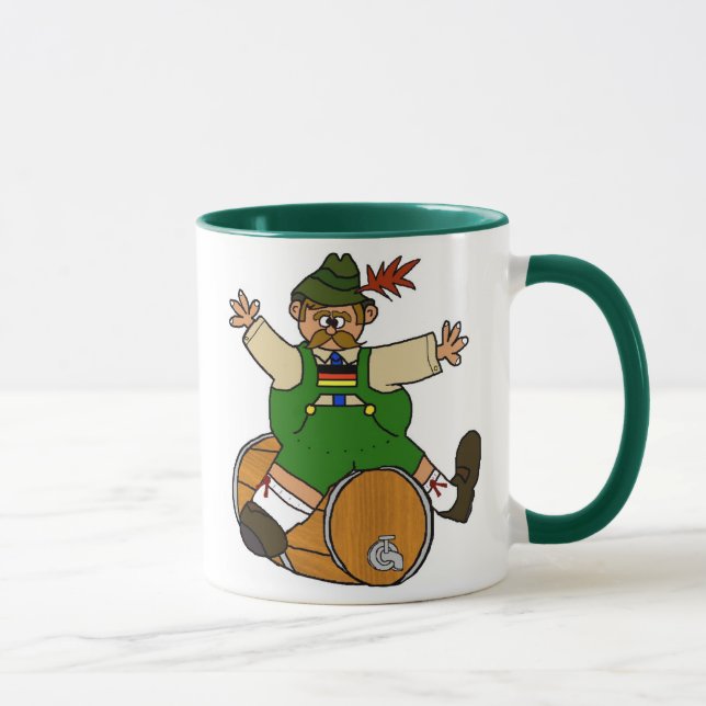 Homem alemão na caneca do barril de cerveja (Direita)