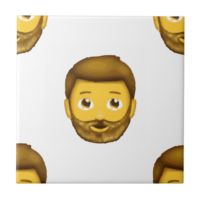 homem barbudo emoji (Frente)