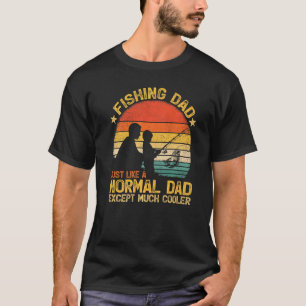 Homem Camisa Vintage Pesca Pai Igual a Um Pai Norm