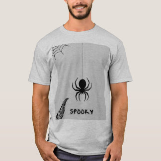 homem camiseta meia manga desenho de aranha