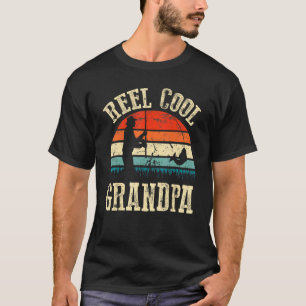 Homem Camiseta Vintage Carretel Legal Avô Peixe Pe