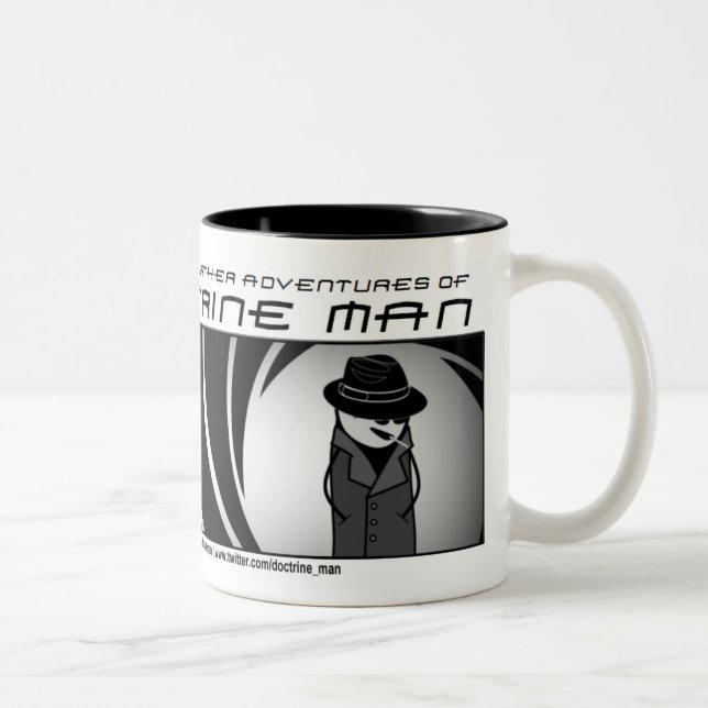 Homem da doutrina!! Caneca da cara do espião (Direita)