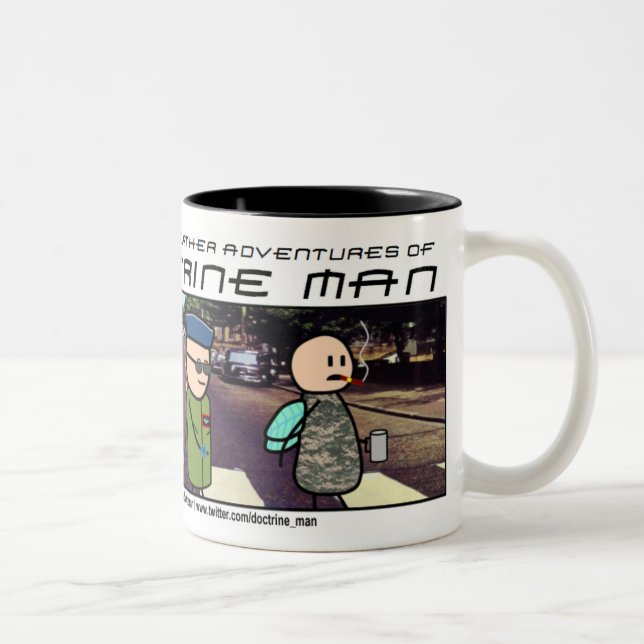 Homem da doutrina!! Caneca da estrada da abadia (Direita)