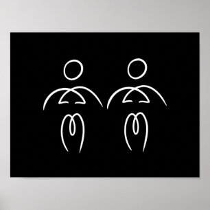 Homem de Barelines e poster do homem