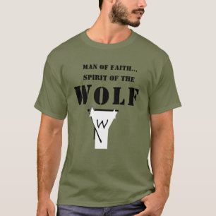 Homem de Fé ... Espírito do Lobo CAMISA