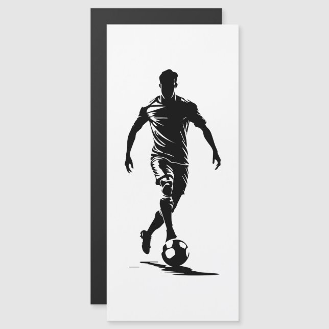 Homem de futebol com bola (Frente/Verso)