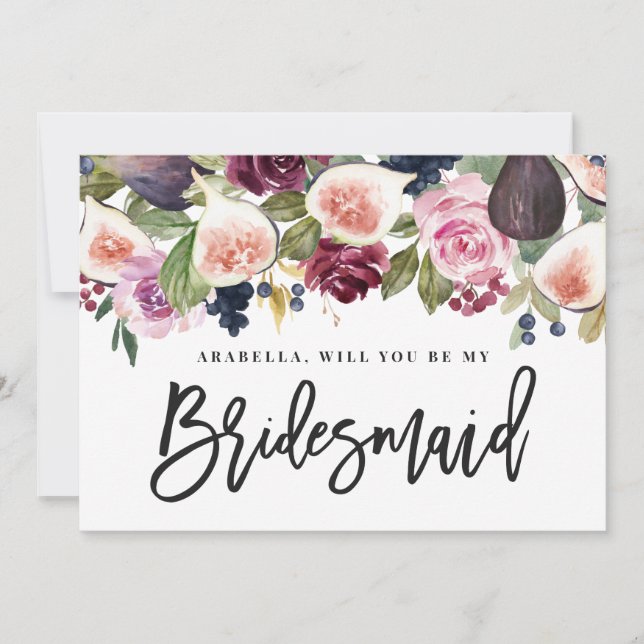 Homem de honra floral, rosa, burguenta e figueira (Frente)