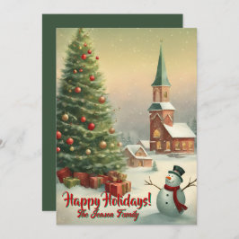 Homem de neve de Natal2, feriados felizes, cartão