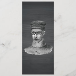 Homem de Óculos de Vapor de Quadro Preto