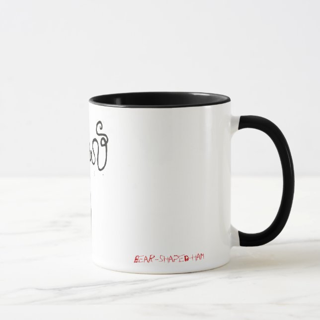 Homem delgado mas caneca não tão assustador (Direita)