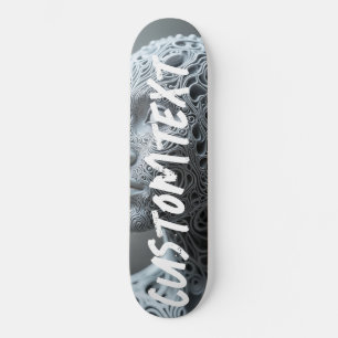 Homem fractal personalizado de skate