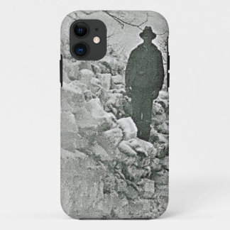 Homem na capas de iphone de Cascata de Neve