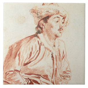 Homem novo no traje oriental (desenho)