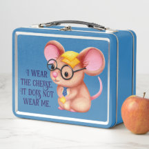 Homem Queijo Peludo Negócios Rato Gravata Óculos N