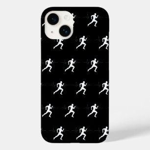 Homem Runners Silhouette HeartBeat Line