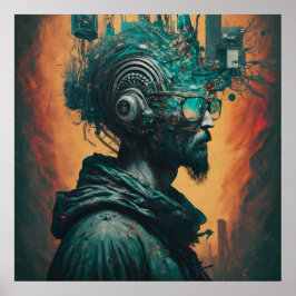 Homem sem-teto para impressão no mundo eletrônico 