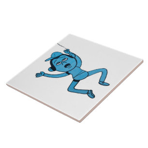 Homem sendo levado para caminhar pelo Cão.