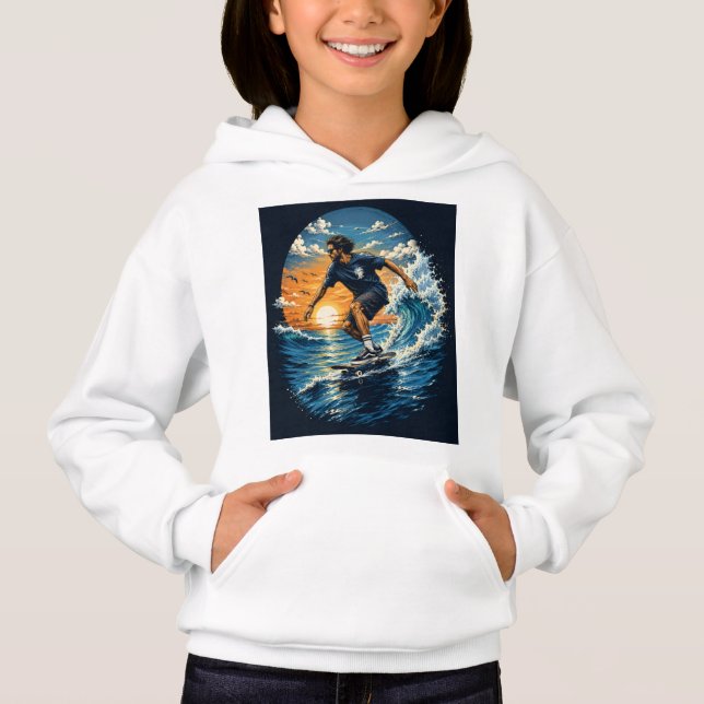 Homem surfando nas ondas  (Frente)