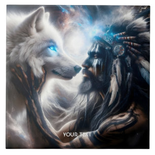 Homem Tribal do Lobo Fofo Fantasy