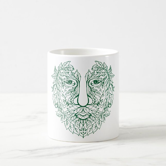 Homem Verde Sai Enfrentando Uma Caneca De Café (Criador carregado)