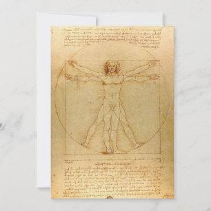 Homem Vitruviano por Leonardo Da Vinci
