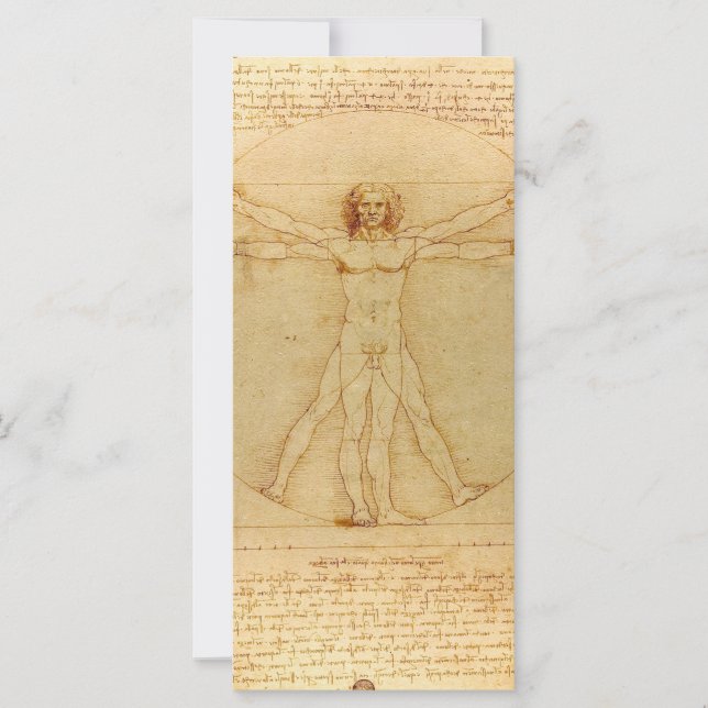 Homem Vitruviano por Leonardo Da Vinci (Frente)