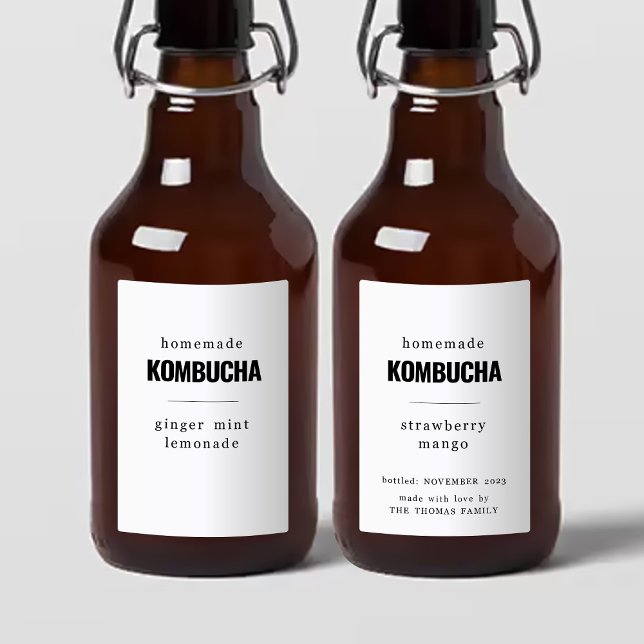 Homemade Kombucha Labels (Criador carregado)
