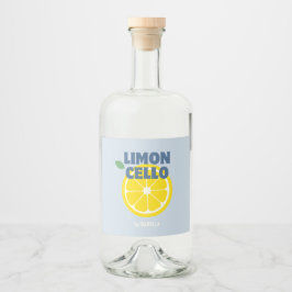 Homemade Modern Light Blue Love Limoncello