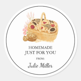 Homemade só para você etiquetas de biscoitos