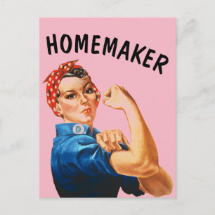HOMEMAKER RETRO ROSIE OS CARTÕES POSTAIS DO RIVETE