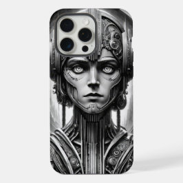 Homenagem a Lang Metropolis. Mulher futurista retr