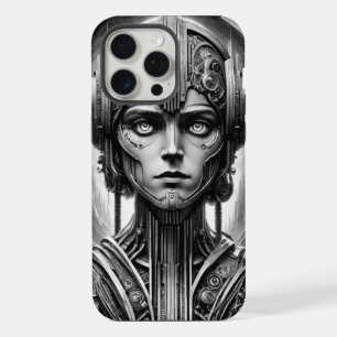 Homenagem a Lang Metropolis. Mulher futurista retr