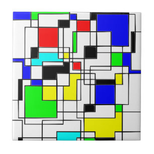 Homenagem Aleatória aos quadrados a Mondrian