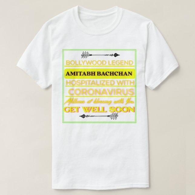 Homens Amitabh Bachchan Sofrem Camisa (Frente do Design)