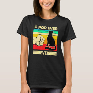 Homens Camiseta Vintage Melhor Gato Pop Sempre Ati