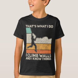 Homens Camiseta Vintage Montanha Escalada de Rocha