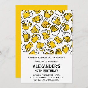 Homens Convites para o 47.o aniversário