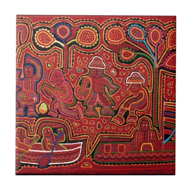 Homens Cuna Indianos em Cayucos (Frente)