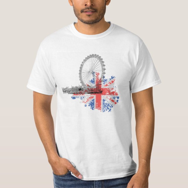Homens da camisa da caridade de Ben com DESIGN (Frente)