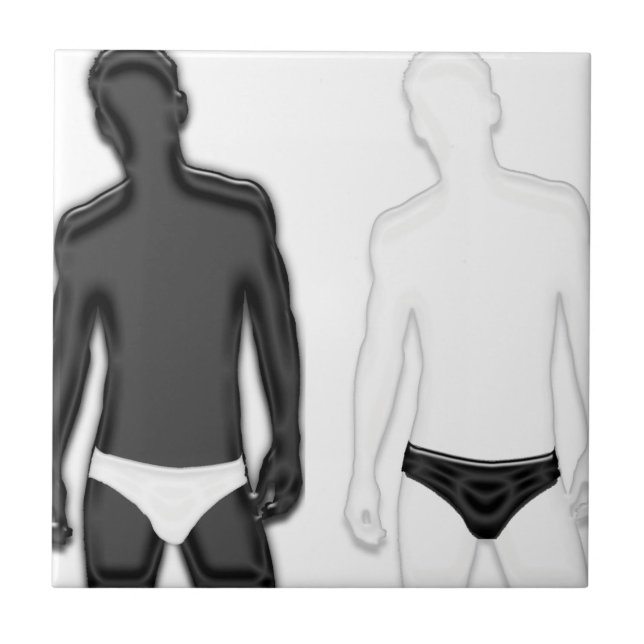 Homens de roupa interior (Frente)